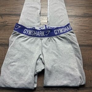 Gymshark Kids Gray Joggers with Blue Waistband